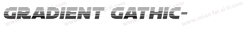 gradient gathic字体转换